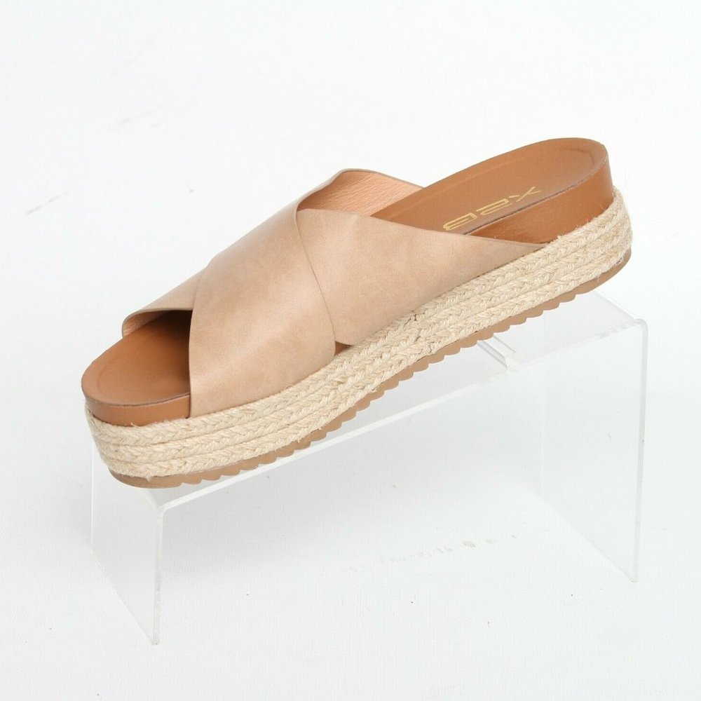 X2B Crisscross Platform Espadrilles Slide Sandal 9 - Picture 2 of 12